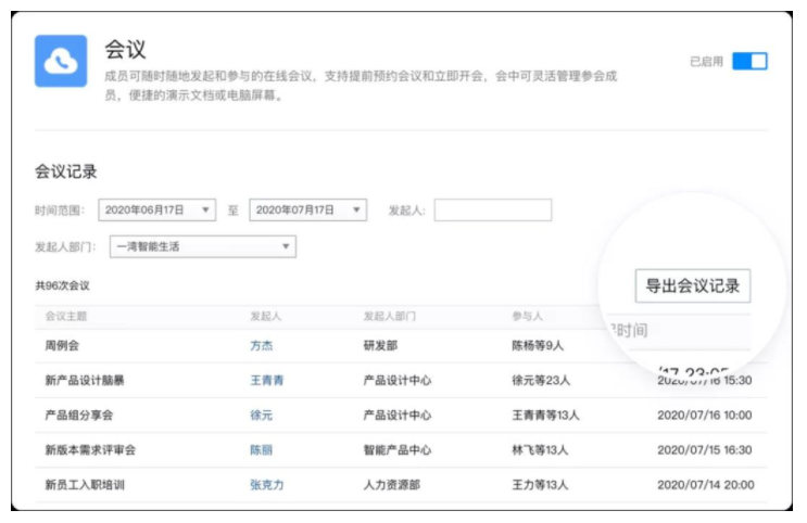 企业微信怎么查看会议详情？